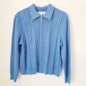 St John Sport Santana Cable Knit  Sweater Jacket